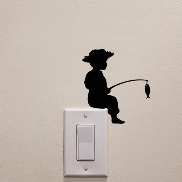 wall stickers fun living room bedroom switch decal sticker a little boy fishing for children home decor
wall stickers fun living room bedroom switch decal sticker a little boy fishing for children home decor