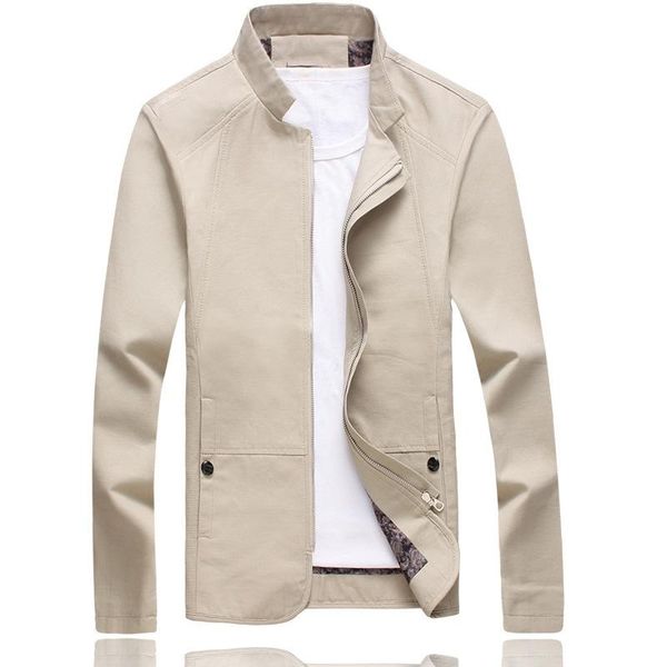 men's jackets large size m-5xl jacket pure color simple stand-up collar fashion jackeop men slim long-sleeved male clothing, Black;brown
men's jackets large size m-5xl jacket pure color simple stand-up collar fashion jackeop men slim long-sleeved male clothing, Black;brown