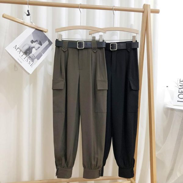 women's pants & capris wide leg cargo casual woman autumn straight high waist long trousers women solid korean style winter pantalon bo, Black;white
women's pants & capris wide leg cargo casual woman autumn straight high waist long trousers women solid korean style winter pantalon bo, Black;white