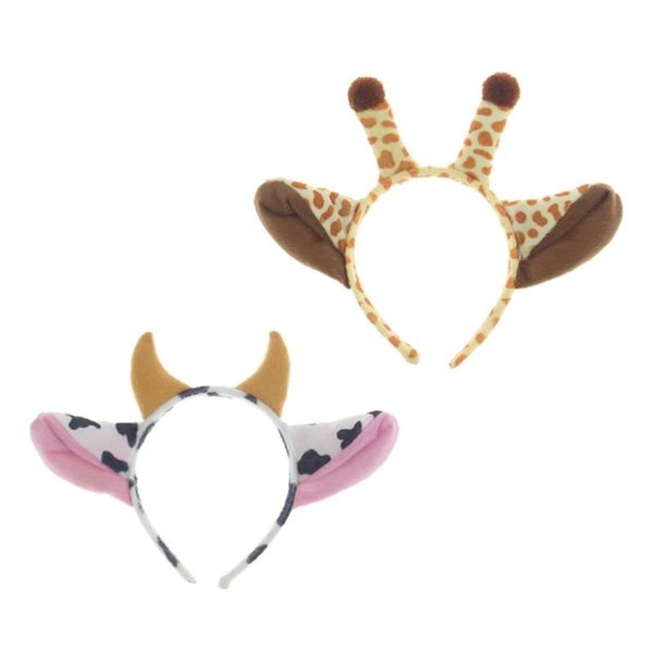party hats 1 set/2pcs kids cow and giraffe headband set animal costume hair band headpiece accessories for cosplay
party hats 1 set/2pcs kids cow and giraffe headband set animal costume hair band headpiece accessories for cosplay