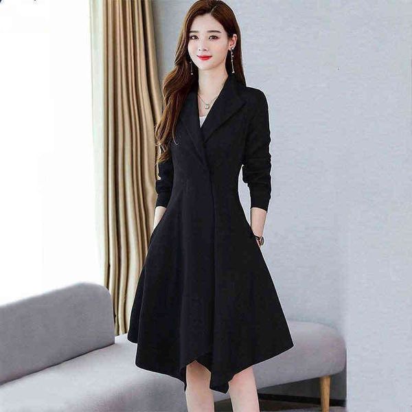 casual dresses windbreaker middle long 2022 spring and autumn women's wear korean loose waist fashion coat, Black;gray
casual dresses windbreaker middle long 2022 spring and autumn women's wear korean loose waist fashion coat, Black;gray