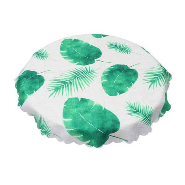 table cloth 1pc hawaiian style cover round tablecloth leaf pattern dinner