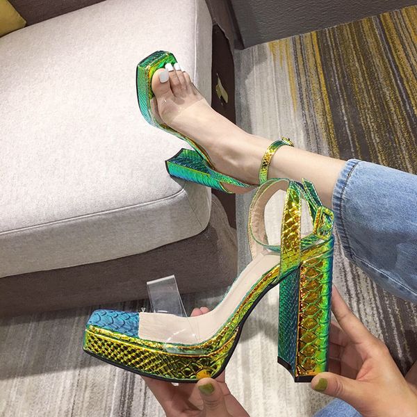 2021 new high heels woman pvc square toe ankle strap thick heel sandals women shoes green size 41 4uhi, Black
2021 new high heels woman pvc square toe ankle strap thick heel sandals women shoes green size 41 4uhi, Black