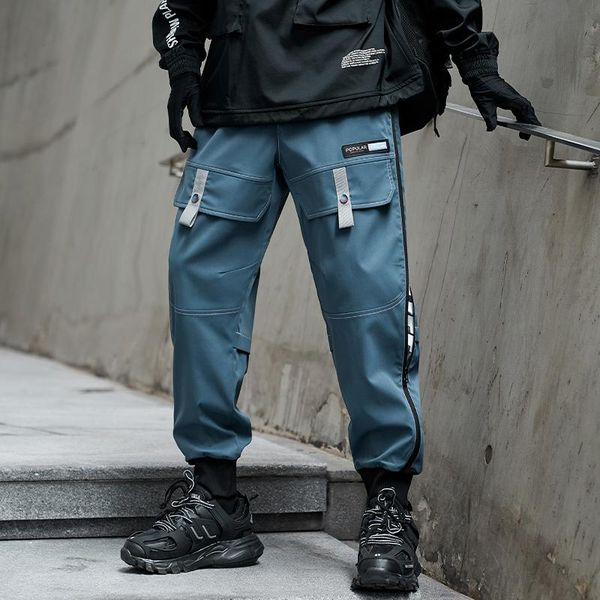 men's pants side print zipper pockets jogger trousers hip hop harem fashion ribbons male sweatpants streetwear pencil, Black
men's pants side print zipper pockets jogger trousers hip hop harem fashion ribbons male sweatpants streetwear pencil, Black