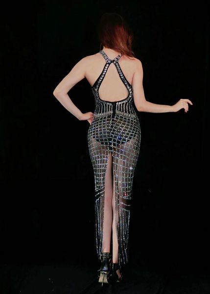 women flashing silver rhinestones see through black dress bar prom party birthday celebrate dress dance outfit long dresses, Black;red
women flashing silver rhinestones see through black dress bar prom party birthday celebrate dress dance outfit long dresses, Black;red