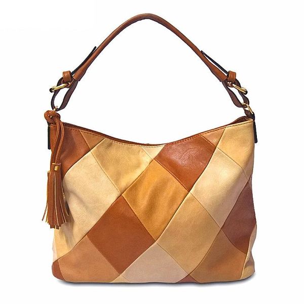 totes stitching lattice women shoulder bag soft pu leather handbags large capacity tassel women's bolsa messenger bags bolsas
totes stitching lattice women shoulder bag soft pu leather handbags large capacity tassel women's bolsa messenger bags bolsas