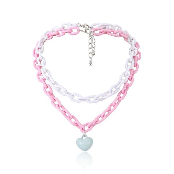chokers punk style choker party cool collar fashion jewelry thick chain heart shape pendant birthday gift double layer women necklace, Golden;silver
chokers punk style choker party cool collar fashion jewelry thick chain heart shape pendant birthday gift double layer women necklace, Golden;silver