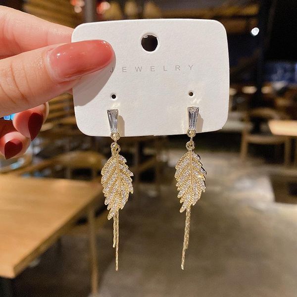dangle & chandelier leaf tassel crystal long geometric earrings woman 2021 trend line fashion explosion models anti-allergic jewelry, Silver
dangle & chandelier leaf tassel crystal long geometric earrings woman 2021 trend line fashion explosion models anti-allergic jewelry, Silver