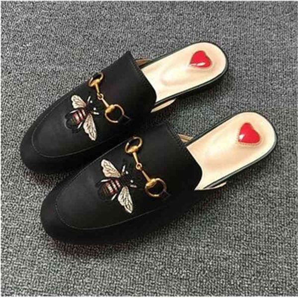 luxury leather loafer muller slipper shoes with buckle fashion women princetown slippers lady casual mules flats, Black
luxury leather loafer muller slipper shoes with buckle fashion women princetown slippers lady casual mules flats, Black