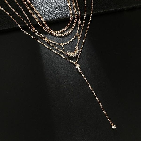 chokers vintage mulatilayer tassel choker necklaces for women fashion gold crystal droplets long necklace pendant boho party jewelry, Golden;silver
chokers vintage mulatilayer tassel choker necklaces for women fashion gold crystal droplets long necklace pendant boho party jewelry, Golden;silver