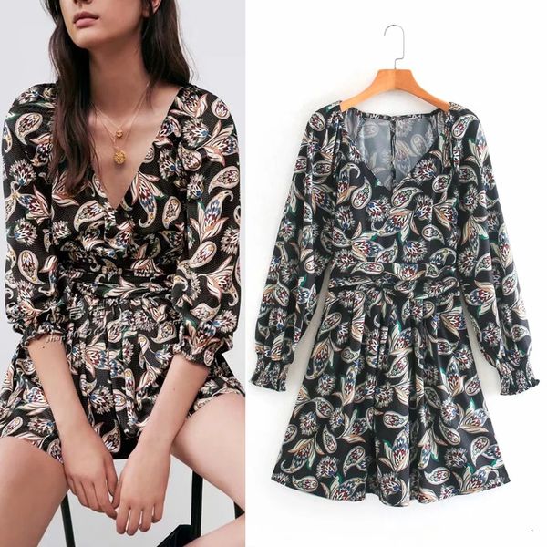 women 2021 new black printed pleated mini dress woman vintage v neck long sleeve elastic cuffs elegant ladies dresses s2p3 uhtz, Black;gray
women 2021 new black printed pleated mini dress woman vintage v neck long sleeve elastic cuffs elegant ladies dresses s2p3 uhtz, Black;gray