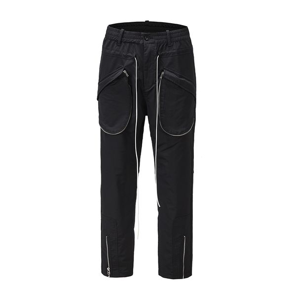 2021 new tornozelo zper es bolsos de carga dos homens alta streetwear em linha reta preto baggy faixa harajuku cordo solto calas 2zb9, Black
2021 new tornozelo zper es bolsos de carga dos homens alta streetwear em linha reta preto baggy faixa harajuku cordo solto calas 2zb9, Black
