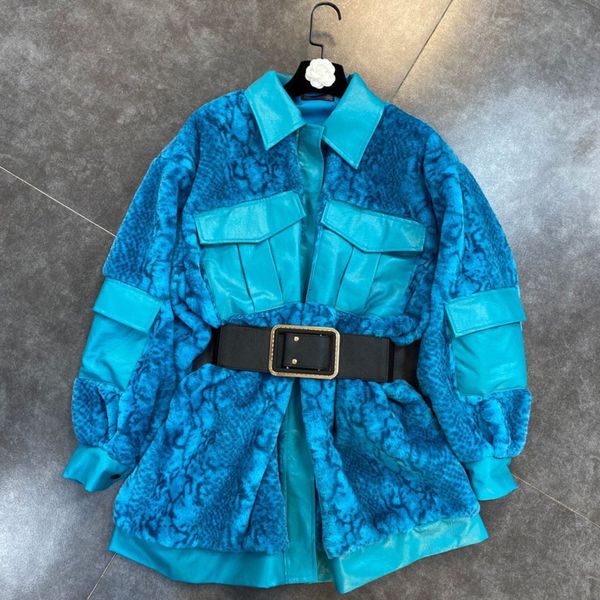 2021 female winter new women's fashions long sleeve lapel decorative pocket belt imitation leopard pattern mink jacket v i4qd, Black;brown
2021 female winter new women's fashions long sleeve lapel decorative pocket belt imitation leopard pattern mink jacket v i4qd, Black;brown