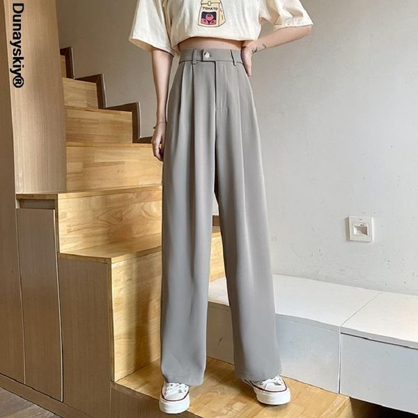 women's pants & capris spring summer loose wide leg trousers female causal elastic high waist women suit 2021 ladies solid pantalon, Black;white
women's pants & capris spring summer loose wide leg trousers female causal elastic high waist women suit 2021 ladies solid pantalon, Black;white