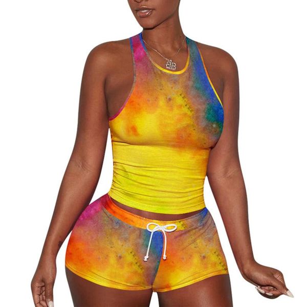 yoga outfits sweat suit sportwear women tie dye print sleeveless t-shirt and shorts two piece lounge set outfit clothing sportswear, White;red
yoga outfits sweat suit sportwear women tie dye print sleeveless t-shirt and shorts two piece lounge set outfit clothing sportswear, White;red