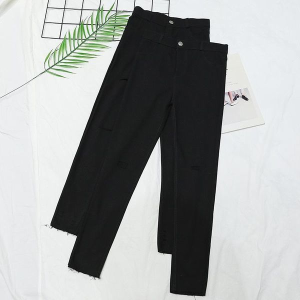 women's pants & capris 2021 autumn ankle length female streetwear hole tassel frayed wide leg straight plus size, Black;white
women's pants & capris 2021 autumn ankle length female streetwear hole tassel frayed wide leg straight plus size, Black;white