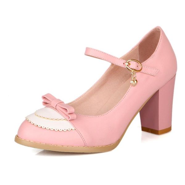 dress shoes the spring and autumn period bowknot word buckle coarse high documentary 40-45 original single for women's, Black
dress shoes the spring and autumn period bowknot word buckle coarse high documentary 40-45 original single for women's, Black