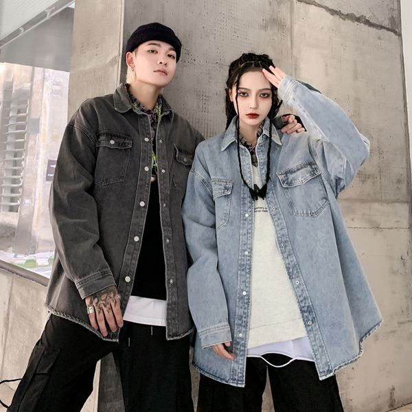 2021 new original oversize alta rua retro jeans jacekt homens e mulheres solto hip hop casual denim casaco bluso jean bombardeiro jaqueta yr, Black;brown
2021 new original oversize alta rua retro jeans jacekt homens e mulheres solto hip hop casual denim casaco bluso jean bombardeiro jaqueta yr, Black;brown