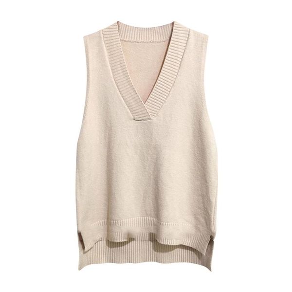women's sweaters v-neck knitted sweater fashion vest autumn winter loose waistcoat wild sleeveless weste warm pullover, White;black
women's sweaters v-neck knitted sweater fashion vest autumn winter loose waistcoat wild sleeveless weste warm pullover, White;black