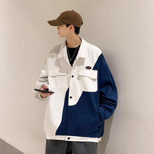 men's jackets 2021 autumn patchwork color men hip hop turn-down collar windbreaker casual streetwear jacket male coats 5xl white/gray, Black;brown
men's jackets 2021 autumn patchwork color men hip hop turn-down collar windbreaker casual streetwear jacket male coats 5xl white/gray, Black;brown