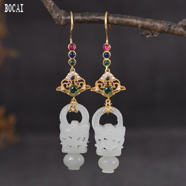 2021 new real s925 sier gold-plated micro inlay creative design carved natural jade fashionable female earrings 4e0z, Silver
2021 new real s925 sier gold-plated micro inlay creative design carved natural jade fashionable female earrings 4e0z, Silver
