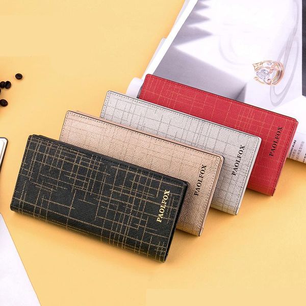 wallets paolfox women clutch split leather female long wallet zipper purse strap hollow out coin, Red;black
wallets paolfox women clutch split leather female long wallet zipper purse strap hollow out coin, Red;black