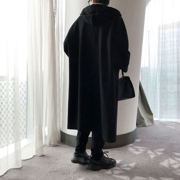 2021 style hooded men's fashion casual black long men wild woolen trench coat mens overcoat ubby
2021 style hooded men's fashion casual black long men wild woolen trench coat mens overcoat ubby