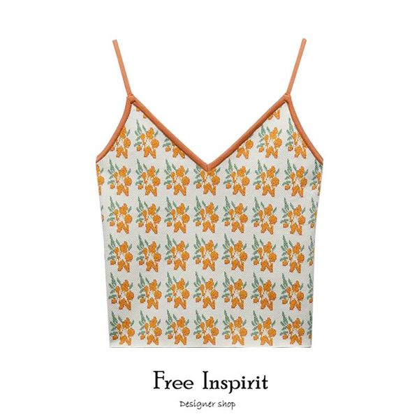 women's tanks & camis 2021 inspirit arrival female short vintage knitted idyllic floral tank, White
women's tanks & camis 2021 inspirit arrival female short vintage knitted idyllic floral tank, White