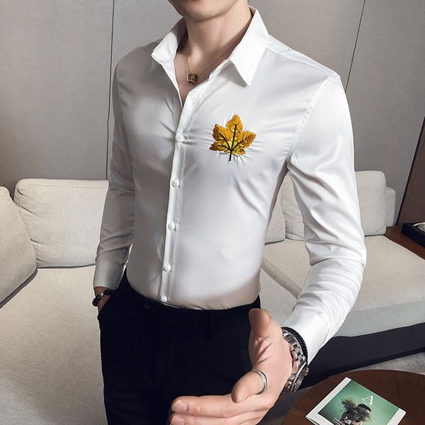 new moda 2021 primavera nova manga longa camisas bordados roupas masculinas negcios formal wear casual magro ajuste blusa homme preto/branco, Black;brown
new moda 2021 primavera nova manga longa camisas bordados roupas masculinas negcios formal wear casual magro ajuste blusa homme preto/branco, Black;brown