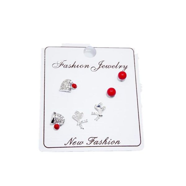stud 925 silver needle zircon hat ball deer earrings set for women girl christmas earring jewelry year gift, Golden;silver
stud 925 silver needle zircon hat ball deer earrings set for women girl christmas earring jewelry year gift, Golden;silver