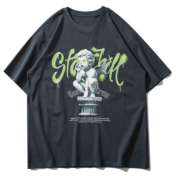 chaopai hip hop t-shirt men 2021 summer vintage smoking angel statue print harajuku tshirts cotton tees loose short sleeve shirts, White;black
chaopai hip hop t-shirt men 2021 summer vintage smoking angel statue print harajuku tshirts cotton tees loose short sleeve shirts, White;black