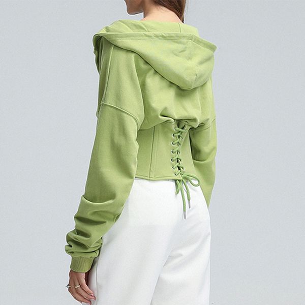 2021 springtime new arrivals women lace up corset autumn sweatshirt spring hoodie q328, Black
2021 springtime new arrivals women lace up corset autumn sweatshirt spring hoodie q328, Black