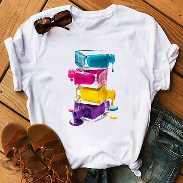 summer streetwear vogue women t shirts fashion nail polish printed tshirt harajuku kawaii white female t-shirt femme tee
summer streetwear vogue women t shirts fashion nail polish printed tshirt harajuku kawaii white female t-shirt femme tee