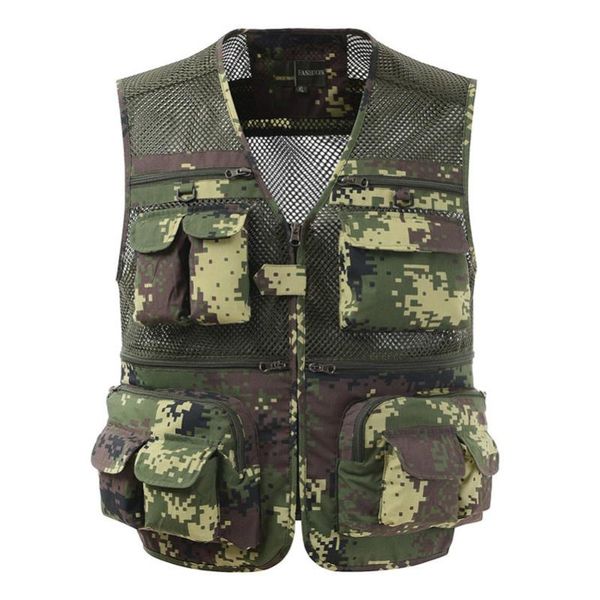 summer men camouflage mesh breathable vest outdoor fishing angling hunting multi-pocket pgraphy director thin waistcoat, Camo;black
summer men camouflage mesh breathable vest outdoor fishing angling hunting multi-pocket pgraphy director thin waistcoat, Camo;black