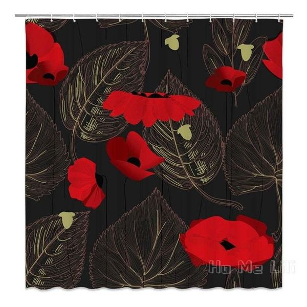 shower curtains modern art curtain poppy red flowers and leaves bathroom decor
shower curtains modern art curtain poppy red flowers and leaves bathroom decor
