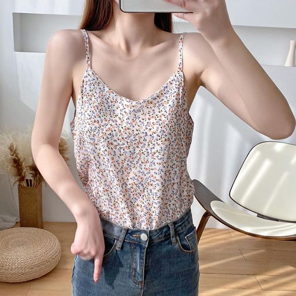 women's tanks & camis korean summer chiffon women camisole v neck loose floral print sleeveless tank female bottoming sexy, White
women's tanks & camis korean summer chiffon women camisole v neck loose floral print sleeveless tank female bottoming sexy, White