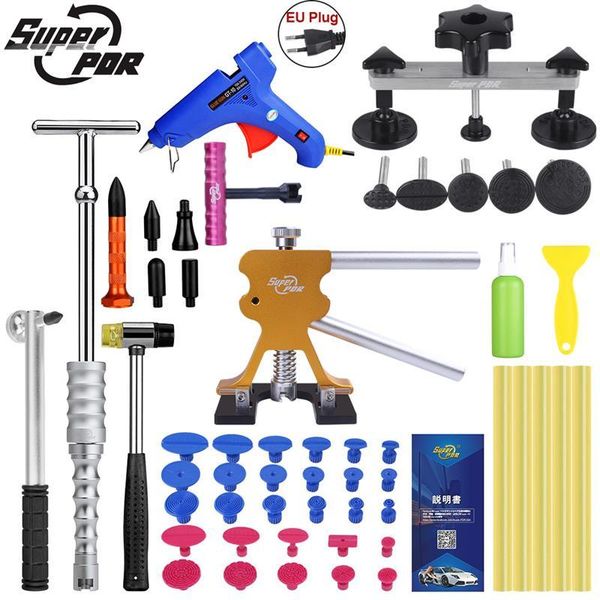 professional hand tool sets super pdr car dent repair tools auto puller hammer suction cup glue sticks gun pulling bridge kits
professional hand tool sets super pdr car dent repair tools auto puller hammer suction cup glue sticks gun pulling bridge kits
