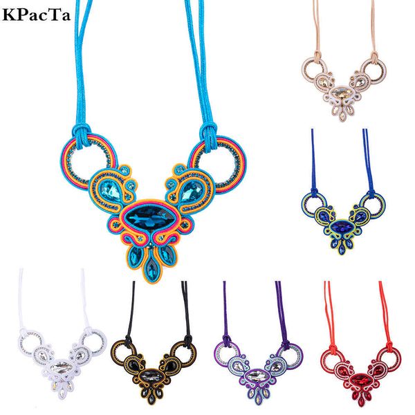 kpact soutache handmade bohemian necklaces ethnic jewelry women crystal decoration pendant necklace party gifts collar, Silver
kpact soutache handmade bohemian necklaces ethnic jewelry women crystal decoration pendant necklace party gifts collar, Silver