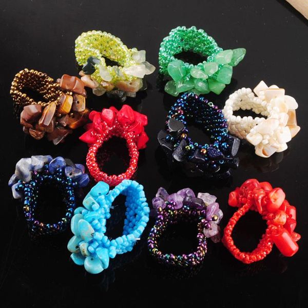 cluster rings fashion jewelry resizable stone chips beads weave stretch finger ring us 6~9 flourite amethysts aventurine 1pcs qbj302, Golden;silver
cluster rings fashion jewelry resizable stone chips beads weave stretch finger ring us 6~9 flourite amethysts aventurine 1pcs qbj302, Golden;silver