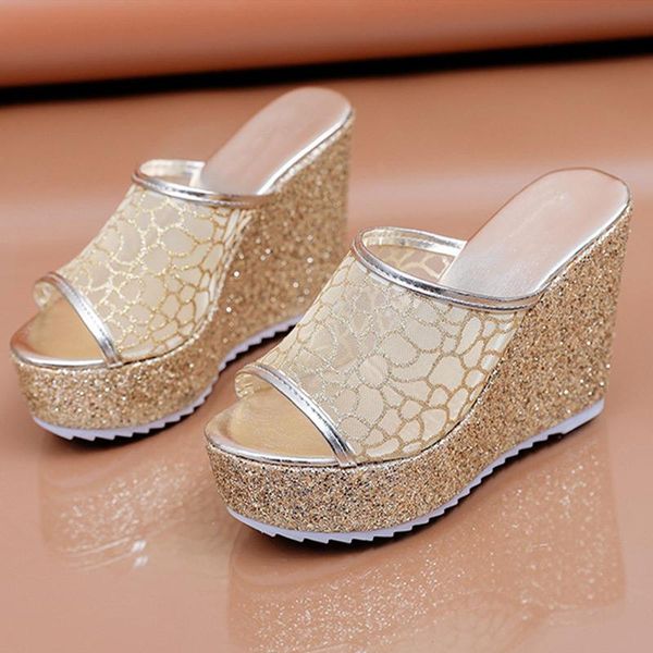 slippers wedges women hollow out sandals 2021 female peep toe shoes casual ladies summer platform sequined slides, Black
slippers wedges women hollow out sandals 2021 female peep toe shoes casual ladies summer platform sequined slides, Black