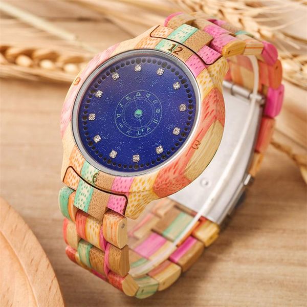 wristwatches twelve constellations starry blue bamboo watch women led lights display full colorful wristwatch folding clasp wooden timepiece, Slivery;brown
wristwatches twelve constellations starry blue bamboo watch women led lights display full colorful wristwatch folding clasp wooden timepiece, Slivery;brown