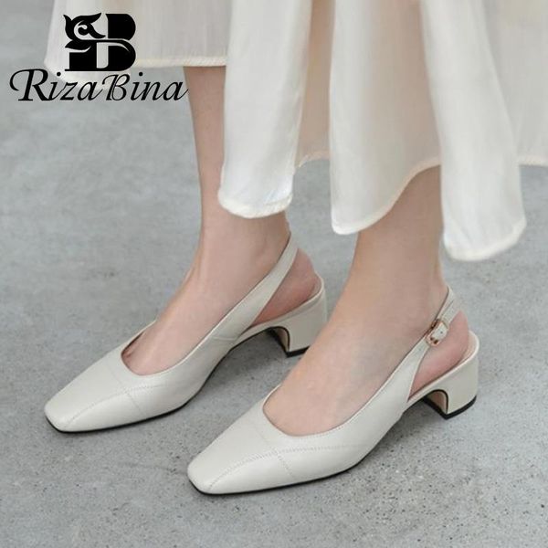 sandals rizabina women real leather square toe spring shoes fashion party office ladies footwear size 34-39, Black
sandals rizabina women real leather square toe spring shoes fashion party office ladies footwear size 34-39, Black