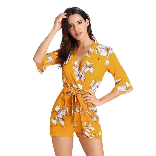 women's jumpsuits & rompers 2021 summer v-neck bow tie shorts jumpsuit ladies floral print playsuits half flare sleeve holiday romper, Black;white
women's jumpsuits & rompers 2021 summer v-neck bow tie shorts jumpsuit ladies floral print playsuits half flare sleeve holiday romper, Black;white