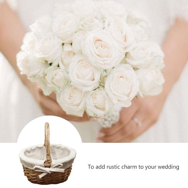 storage baskets 1pc hand-woven wicker linen basket portable woven flower wedding for proposal (khaki)
storage baskets 1pc hand-woven wicker linen basket portable woven flower wedding for proposal (khaki)