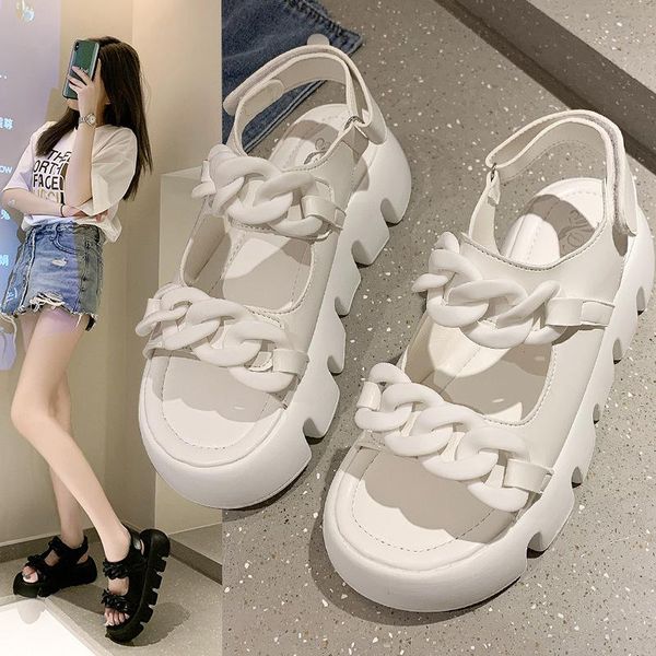 sandals summer net red with the same retro chain roman korean open-toed sponge cake thick-soled beach, Black
sandals summer net red with the same retro chain roman korean open-toed sponge cake thick-soled beach, Black