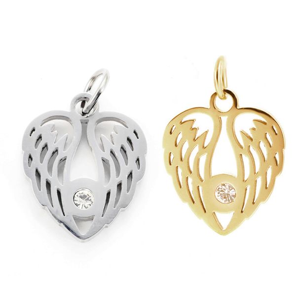 heart charms for jewelry making bulk gold angel wings pendant diy earring necklace accessories metal copper zircon 5mm hole, Bronze;silver
heart charms for jewelry making bulk gold angel wings pendant diy earring necklace accessories metal copper zircon 5mm hole, Bronze;silver