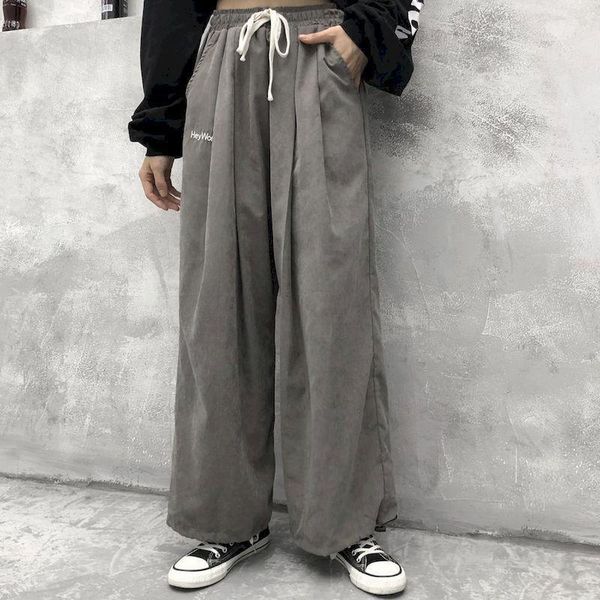 men's pants 2021 retro solid color wild straight wide leg female spring korean fashion high waist casual long streetwear, Black
men's pants 2021 retro solid color wild straight wide leg female spring korean fashion high waist casual long streetwear, Black