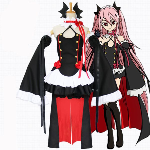 theme costume new anime owari no seraph of the end krul tepes wigs cosplay costumes lolita dress vampire uniforms 6pcs/set for halloween par, Black;red
theme costume new anime owari no seraph of the end krul tepes wigs cosplay costumes lolita dress vampire uniforms 6pcs/set for halloween par, Black;red