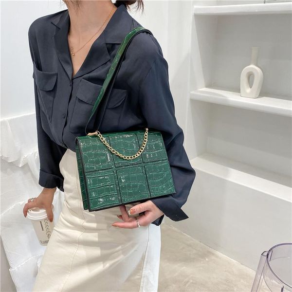 evening bags 2021 brand designer crocodile pattern stitching women's shoulder bag luxury chain handbag pu leather crossbody female purs
evening bags 2021 brand designer crocodile pattern stitching women's shoulder bag luxury chain handbag pu leather crossbody female purs