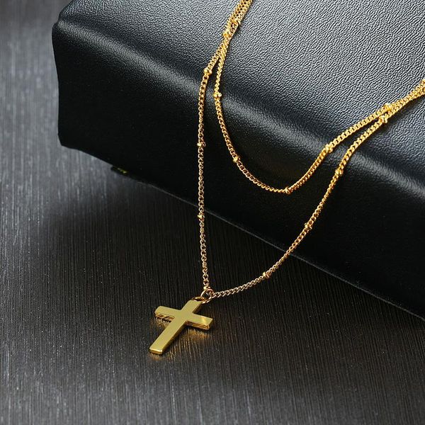 pendant necklaces chain ecklace women accessories layered gold necklace stainless steel cross jewelry on the neck statement, Silver
pendant necklaces chain ecklace women accessories layered gold necklace stainless steel cross jewelry on the neck statement, Silver